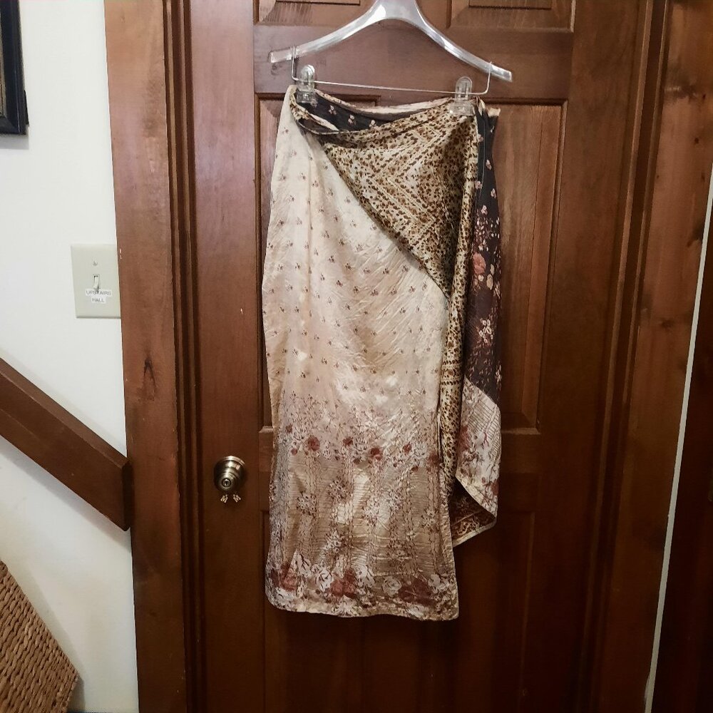Silk Wrap Skirt Sari Silk